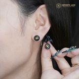  Khuyên Tai Đồng Tâm Phú Quý VIP Ngọc Bích Canada 9ly (Không Kén Mệnh) 