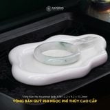  Vòng Khối Quý Phi Ngọc Phỉ Thúy Cấp Bản Hẹ Myanmar Jade A 12.2x9.2 Ni 55.2mm (Không Kén Mệnh) 