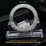  Vòng Khối Quý Phi Ngọc Phỉ Thúy Cấp Bản Hẹ Myanmar Jade A 12.2x9.2 Ni 55.2mm (Không Kén Mệnh) 