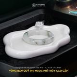  Vòng Khối Quý Phi Ngọc Phỉ Thúy Cấp Bản Hẹ Myanmar Jade A 12.2x8.8 Ni 53.8mm (Không Kén Mệnh) 