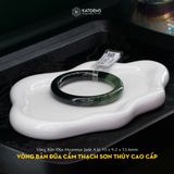  Vòng Khối Ngọc Cẩm Thạch Sơn Thủy Bản Đũa Type A 10x9.2 Ni 53.6mm 868627 (Không Kén Mệnh) 