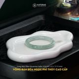  Vòng Khối Quý Phi Ngọc Phỉ Thúy Cấp Bản Đũa Myanmar Jade A 8.6x8 Ni 51.9mm (Không Kén Mệnh) 
