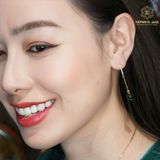  Khuyên Tai Thiên Ân Bảo Phúc Ngọc Bích Canada Hạt 8Ly (Không Kén Mệnh) 