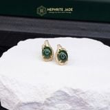  Khuyên Tai Phượng Hoàng Cát Tường Ngọc Bích Canada Viên Oval 10Ly (Không Kén Mệnh) 