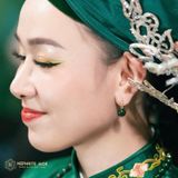  Khuyên Tai Ngọc Tâm Như Ý Ngọc Bích Canada 10Li Kim Tiền Vàng Trang Sức (Không Kén Mệnh) 