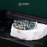  Vòng Chuỗi Ngọc Hoa Bay 6,8ly mix Ngũ Điếu, Xu Kim Tiền Vàng và Hoa Sen Vàng Trang Sức (Không Kén Mệnh) 1-127001 