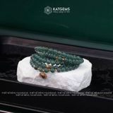  Vòng Chuỗi Cuốn 5 Lam Ngọc 6ly mix Ngũ Điếu, Bi Kim Tiền Vàng và Túi Tiền Vàng Trang Sức (Không Kén Mệnh) 2-126001 