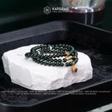  Vòng Chuỗi Ngọc Cẩm Thạch Sơn Thuỷ Type A 5ly mix Túi Tiền Vàng, Gạo Vàng và Bi Kim Tiền Vàng Trang Sức (Không Kén Mệnh) 126015 