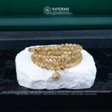  Vòng Chuỗi Cuốn 5 Thạch Anh Tóc Vàng Vip 5-6ly mix Lu Thống, Ngũ Điếu và Túi Tiền Kim Bảo (Kim, Thổ) 1-122004 