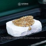  Vòng Chuỗi Cuốn 5 Thạch Anh Tóc Vàng Vip 5-6ly mix Lu Thống, Ngũ Điếu và Túi Tiền Kim Bảo (Kim, Thổ) 1-122004 