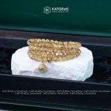  Vòng Chuỗi Cuốn 5 Thạch Anh Tóc Vàng Vip 5-6ly mix Lu Thống, Ngũ Điếu và Túi Tiền Kim Bảo (Kim, Thổ) 