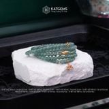  Vòng Chuỗi Cuốn 5 Lam Ngọc Chất Băng 4,6ly mix Bi Kim Tiền Vàng, Gạo Vàng và Hoa Sen Vàng (Không Kén Mệnh) Vip 2-126001 