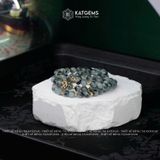  Vòng Chuỗi Ngọc Phỉ Thuý Hoa Bay 6-7ly mix Cỏ Bốn Lá Vàng, Bi Kim Tiền Vàng Trang Sức (Không Kén Mệnh) 1-127001 