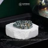  Vòng Chuỗi Ngọc Phỉ Thuý Hoa Bay 6-7ly mix Cỏ Bốn Lá Vàng, Bi Kim Tiền Vàng Trang Sức (Không Kén Mệnh) 1-127001 