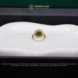  Nhẫn Ngọc Bích Canada Hoa Mẫu Đơn 10Li Vàng Trang Sức (Không Kén Mệnh) 