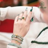  Nhẫn Ngọc Bích Canada Hoa Mẫu Đơn 10Li Vàng Trang Sức (Không Kén Mệnh) 