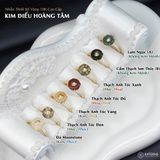  Nhẫn Kim Điếu Hoàng Tâm Các Màu Cho Các Mệnh KT: 9x4ly Vàng Trang Sức VIP (Không Kén Mệnh) 