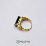  Nhẫn Nam Đại Hoàng Bảo Lộc Vàng Trang Sức Viên Chủ Ngọc Bích Canada (Không Kén Mệnh) 