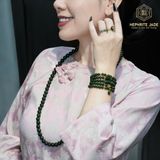  Chuỗi Vòng Cổ Ngọc Bích Canada Trơn 10ly 77Hạt VIP (Không Kén Mệnh) 