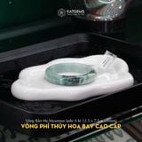  Vòng Khối Phỉ Thúy Hoa Bay Cao Cấp 12.5x7.5x53mm (Không Kén Mệnh) 