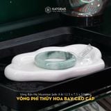  Vòng Khối Phỉ Thúy Hoa Bay Cao Cấp 12.5x7.5x53mm (Không Kén Mệnh) 