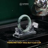  Vòng Khối Phỉ Thúy Hoa Bay Cao Cấp 12.5x7.5x53mm (Không Kén Mệnh) 