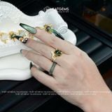  Nhẫn Hồ Thiên Vũ Bảo Ngọc Bích Canada Thiết Kế Độc Quyền Vàng 10K VIP (Không Kén Mệnh) 