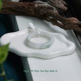  Vòng Khối Quý Phi Ngọc Phỉ Thúy Cấp Bản Hẹ Myanmar Jade A 12.8x9.2 Ni 55.2mm (Không Kén Mệnh) 