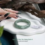  Vòng Khối Ngọc Cẩm Thạch (Phỉ Thúy) Thu Hương Cao Cấp Bản Hẹ 13.2x8.2 Ni 52.2mm (Không Kén Mệnh) 