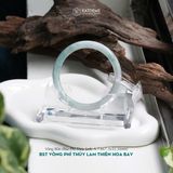  Vòng Khối Ngọc Phỉ Thúy Lam Thiên Hoa Bay Cao Cấp Bản Đũa 7.8x7.3 Ni 55.5mm (Không Kén Mệnh) 