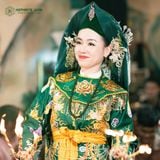  Khuyên Tai Tâm Hoa Khai Phúc Ngọc Bích Canada Vàng 10K VIP (Không Kén Mệnh) 