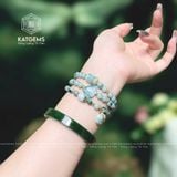  Vòng Chuỗi Ngọc Phỉ Thuý Hoa Bay 5,6ly mix Ngũ Điếu, Lu Thống, Hồ Ly Chúa và Túi Tiền Kim Bảo (Không Kén Mệnh) 