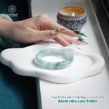  Vòng Khối Ngọc Phỉ Jade A Băng Hoa Lam Thiên Cao Cấp Bản Hẹ ni 50.8-57 (Không Kén Mệnh) 