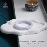  Vòng Khối Ngọc Phỉ Thúy Jade A Tím Tử La Lan Cao Cấp Bản Hẹ 10.8 x 8.4 x 58.7 (Không Kén Mệnh) 2523982 