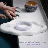  Vòng Khối Ngọc Phỉ Thúy Jade A Tím Tử La Lan Cao Cấp Bản Hẹ 11.6 x 7.5 x 53.8 (Không Kén Mệnh) 