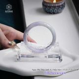  Vòng Khối Ngọc Phỉ Thúy Jade A Tím Tử La Lan Cao Cấp Bản Hẹ 11.6 x 7.5 x 53.8 (Không Kén Mệnh) 