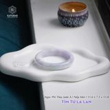  Vòng Khối Ngọc Phỉ Thúy Jade A Tím Tử La Lan Cao Cấp Bản Hẹ 11.6 x 7.5 x 53.8 (Không Kén Mệnh) 