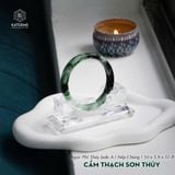  Vòng Khối Ngọc Cẩm Thạch Sơn Thủy (Type A) Cao Cấp Bản Vuông 10 Dày 5.7 Ni 51.9mm (Không Kén Mệnh) 