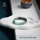  Vòng Khối Ngọc Cẩm Thạch Sơn Thủy (Type A) Cao Cấp Bản Vuông 10 Dày 5.7 Ni 51.9mm (Không Kén Mệnh) 