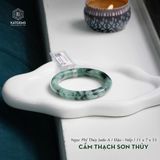  Vòng Khối Ngọc Cẩm Thạch Sơn Thủy Jade A Cao Cấp Bản Đũa 11 x 7 x 53 (Không Kén Mệnh) 