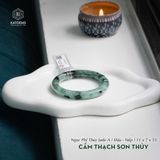  Vòng Khối Ngọc Cẩm Thạch Sơn Thủy Jade A Cao Cấp Bản Đũa 11 x 7 x 53 (Không Kén Mệnh) 