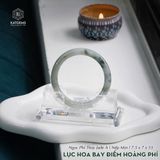  Vòng Khối Ngọc Lục Hoa Bay Điểm Hoàng Phỉ Cao Cấp Bản Đũa 7.5x7 Ni 53mm (Không Kén Mệnh) 