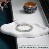  Vòng Khối Ngọc Lục Hoa Bay Điểm Hoàng Phỉ Cao Cấp Bản Đũa 7.5x7 Ni 53mm (Không Kén Mệnh) 