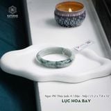  Vòng Khối Ngọc Lục Hoa Bay Cao Cấp Bản Hẹ 11.2x7.8x52 (Không Kén Mệnh) 