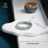  Vòng Khối Ngọc Lục Hoa Bay Cao Cấp Bản Hẹ 11.2x7.8x52 (Không Kén Mệnh) 