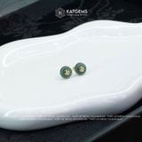  Khuyên Tai Kim Điếu Hoàng Tâm Lam Ngọc (Không Kén Mệnh) 