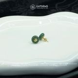  Khuyên Tai Kim Điếu Hoàng Tâm Lam Ngọc (Không Kén Mệnh) 