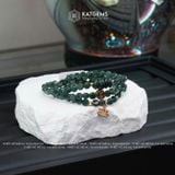  Chuỗi Vòng Lam Ngọc Dẹt Jade A Mix Ngũ Điếu, Xu Kim Tiền, Hoa Sen Và Bi Vàng Trang Sức (Không Kén Mệnh) 