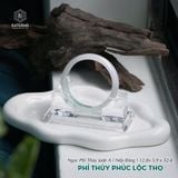  Vòng Khối Ngọc Phỉ Thúy Phúc Lộc Thọ Cao Cấp Bản Hẹ 12.8 x 5.9 x 52.4 (Không Kén Mệnh) 