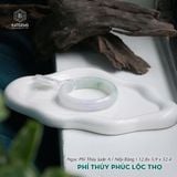  Vòng Khối Ngọc Phỉ Thúy Phúc Lộc Thọ Cao Cấp Bản Hẹ 12.8 x 5.9 x 52.4 (Không Kén Mệnh) 